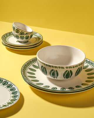 Hand Painted Designs and Colourful Handmade Porcelain Dinnerware Set
