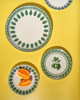 Hand Painted Designs and Colourful Handmade Porcelain Plate  