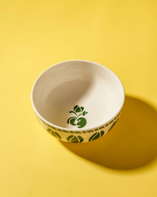 Hand Painted Designs and Colourful Handmade Porcelain Serving Bowl