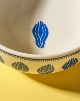 Hand Painted Designs and Colourful Handmade Porcelain Bowl Set  