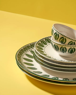 Hand Painted Designs and Colourful Handmade Porcelain Dinner Set  