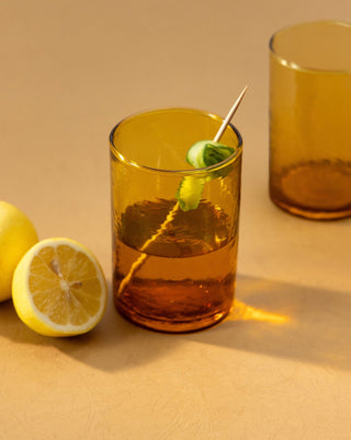 Amber Echoes Glass - Set of 4 - Lovedwell