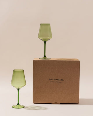 Basil Wine Glass - Set of 2 - Lovedwell