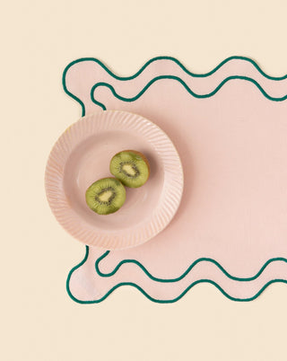 Blush Scalloped Placemats - Set of 2 - Lovedwell