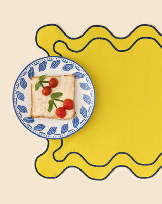 Buttercup Scalloped Placemats - Set of 2 - Lovedwell
