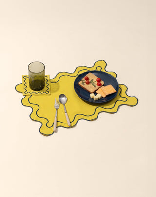 Buttercup Scalloped Placemats - Set of 2 - Lovedwell