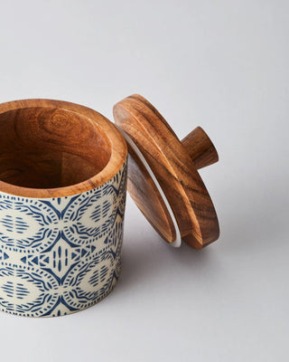 Fai Wooden Storage Jar - Lovedwell