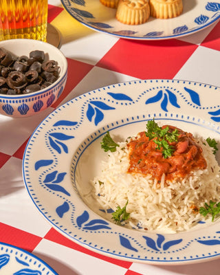 Paella Pasta Plate - Blue - Lovedwell