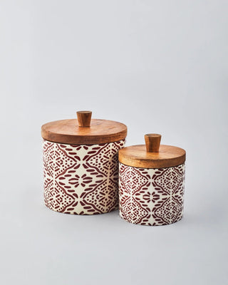 Tuli Wooden Storage Jar - Lovedwell