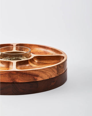 Wooden Chip & Dip Platter (Natural) - Lovedwell