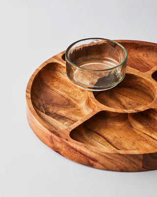 Wooden Chip & Dip Platter (Natural) - Lovedwell