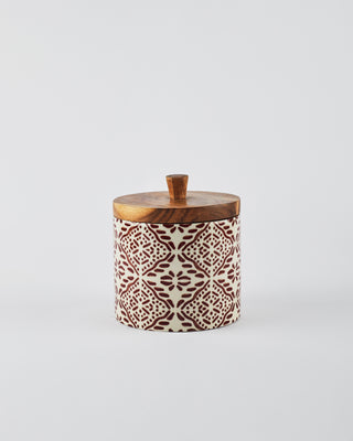 Tuli Wooden Storage Jar