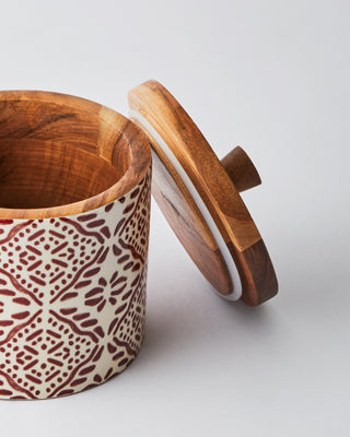 Tuli Wooden Storage Jar