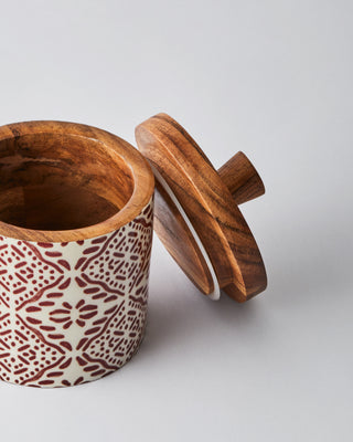 Tuli Wooden Storage Jar