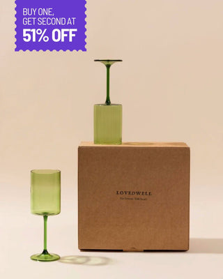 Basil Cocktail Glass - Set of 2 - Lovedwell