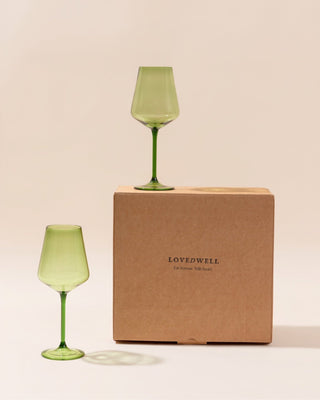 Basil Wine Glass - Set of 2 - Lovedwell