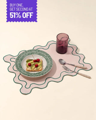 Blush Scalloped Placemats - Set of 4 - Lovedwell