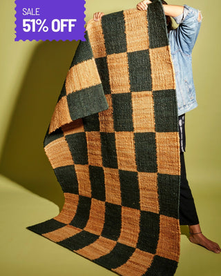 Cuadros Jute Rug - Green - Lovedwell