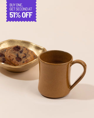 Earth Mustard Stoneware Cup - Lovedwell