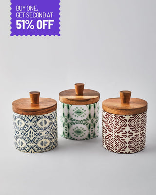 Fai Wooden Storage Jar - Lovedwell