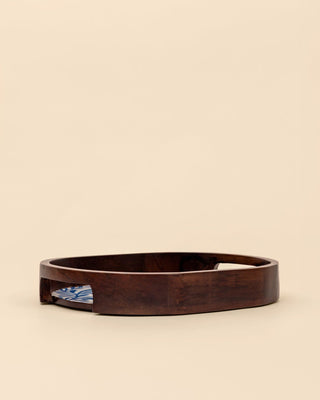 Frosted Oval Wooden Tray - Lovedwell
