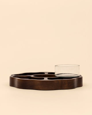 Frosted Wooden Chip & Dip Platter - Lovedwell