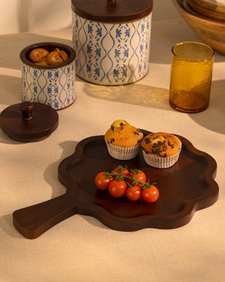 Frosted Wooden Platter - Lovedwell