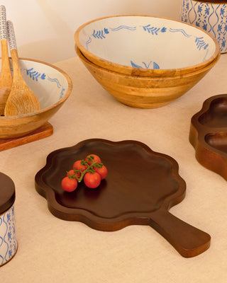 Frosted Wooden Platter - Lovedwell
