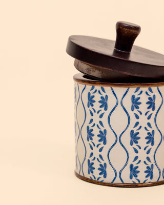 Frosted Wooden Storage Jar - Lovedwell