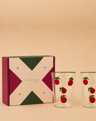 Gift Box – Cherry Tomato Juice Glasses (Set of 2) - Lovedwell