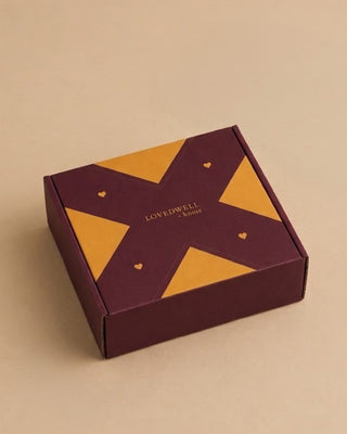Gift Box – Rasa Gelato Cup & Spoon (Set of 2) with Taash Coasters - Lovedwell