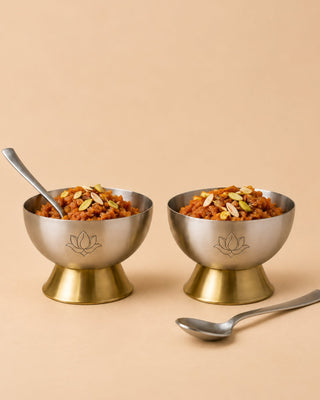 Gift Box – Rasa Gelato Cup & Spoon (Set of 2) with Taash Coasters - Lovedwell