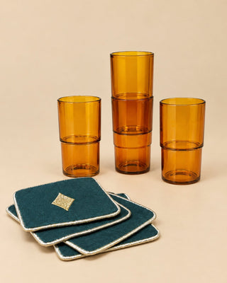 Jashn Gift Set - Glasses with Coasters - Lovedwell