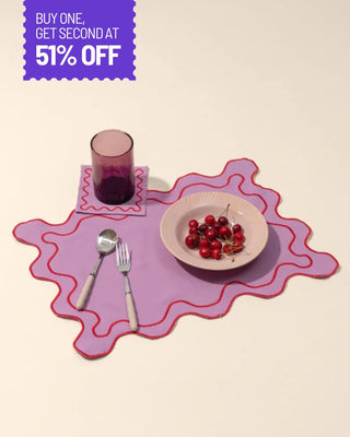 Lavender Scalloped Placemats – Set of 4 - Lovedwell