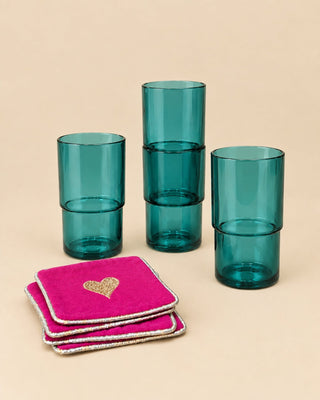 Mehfil Gift Set - Glasses with Coasters - Lovedwell