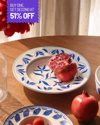 Paella Pasta Plate - Blue - Lovedwell