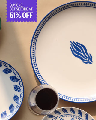 Picadillo Dinner Plate - Blue (Set of 2) - Lovedwell