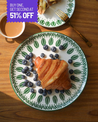 Picadillo Dinner Plate - Green (Set of 2) - Lovedwell