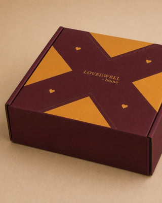 Saanjh Utsav Festive Gift Box - Small Diya, Tall Diya & Incense Stick Holder - Lovedwell