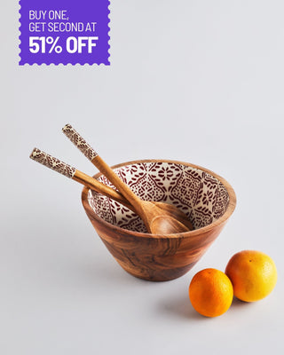 Tuli Wooden Salad Servers - Lovedwell