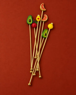 Tutti Frutti Cocktail Stirrers – Set of 4 - Lovedwell