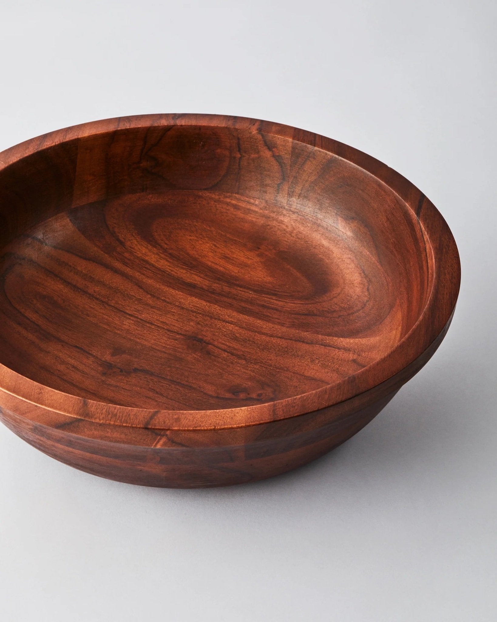 Wooden Serving Bowls Dark Acacia – Lovedwell - Main Image