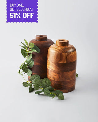 Wooden Vase (Natural) - Lovedwell